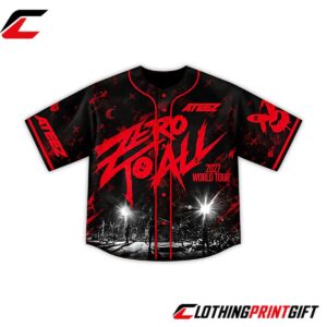 ATEEZ Zero To All 2027 World Tour Limited Edition Concert Baseball Jersey Clothingprintgift 2