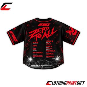 ATEEZ Zero To All 2027 World Tour Limited Edition Concert Baseball Jersey Clothingprintgift 3