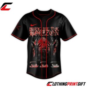 Bring Me The Horizon 2026 North American Tour Black And Red Concert Baseball Jersey Clothingprintgift 2