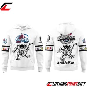 Colorado Avalanche x Grateful Dead Halloween Special Edition Hockey Fan Hoodie
