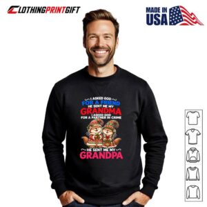 Funny Grandma Grandpa Otter Christmas Partner In Crime 2