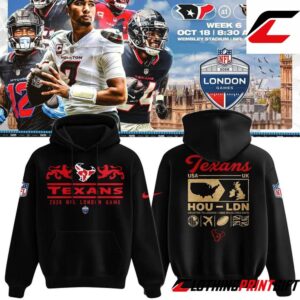 Houston Texans 2026 NFL London Game Black Football Fan Hoodie Clothingprintgift 2