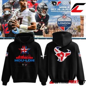Houston Texans 2026 NFL London Game Black Football Fan Hoodie Clothingprintgift 3