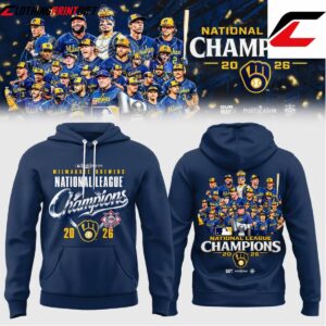 Milwaukee Brewers 2026 National League Champions Baseball Fan Hoodie