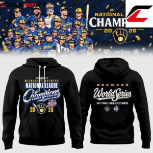Milwaukee Brewers 2026 National League Champions Baseball Fan Hoodie