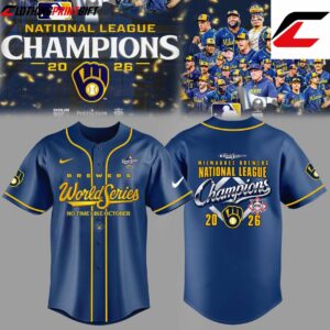 Milwaukee Brewers 2026 National League Champions Baseball Fan Jersey Clothingprintgift 3