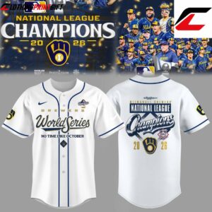 Milwaukee Brewers 2026 National League Champions Baseball Fan Jersey Clothingprintgift 4