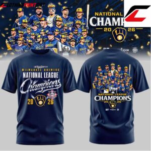 Milwaukee Brewers 2026 National League Champions Baseball Fan T Shirt Clothingprintgift 3