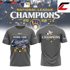 Milwaukee Brewers 2026 National League Champions Baseball Fan T Shirt Clothingprintgift 5