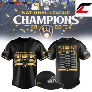Milwaukee Brewers 2026 National League Championship Baseball Fan Jersey Clothingprintgift 5