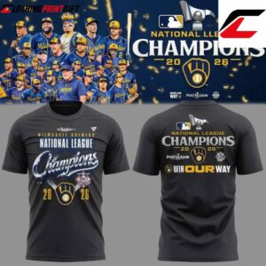 Milwaukee Brewers 2026 National League Championship Baseball Fan T Shirt Clothingprintgift 4