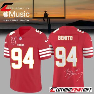 NFL x Bad Bunny Super Bowl Signature Edition Limited Football Fan Jersey Clothingprintgift 5