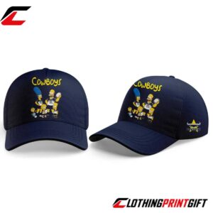 North Queensland Cowboys 2026 The Simpsons Inspired Rugby League Fan Hoodie Clothingprintgift 2