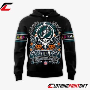 Philadelphia Eagles 2026 Grateful Dead Halloween Football Fan Hoodie Clothingprintgift 2